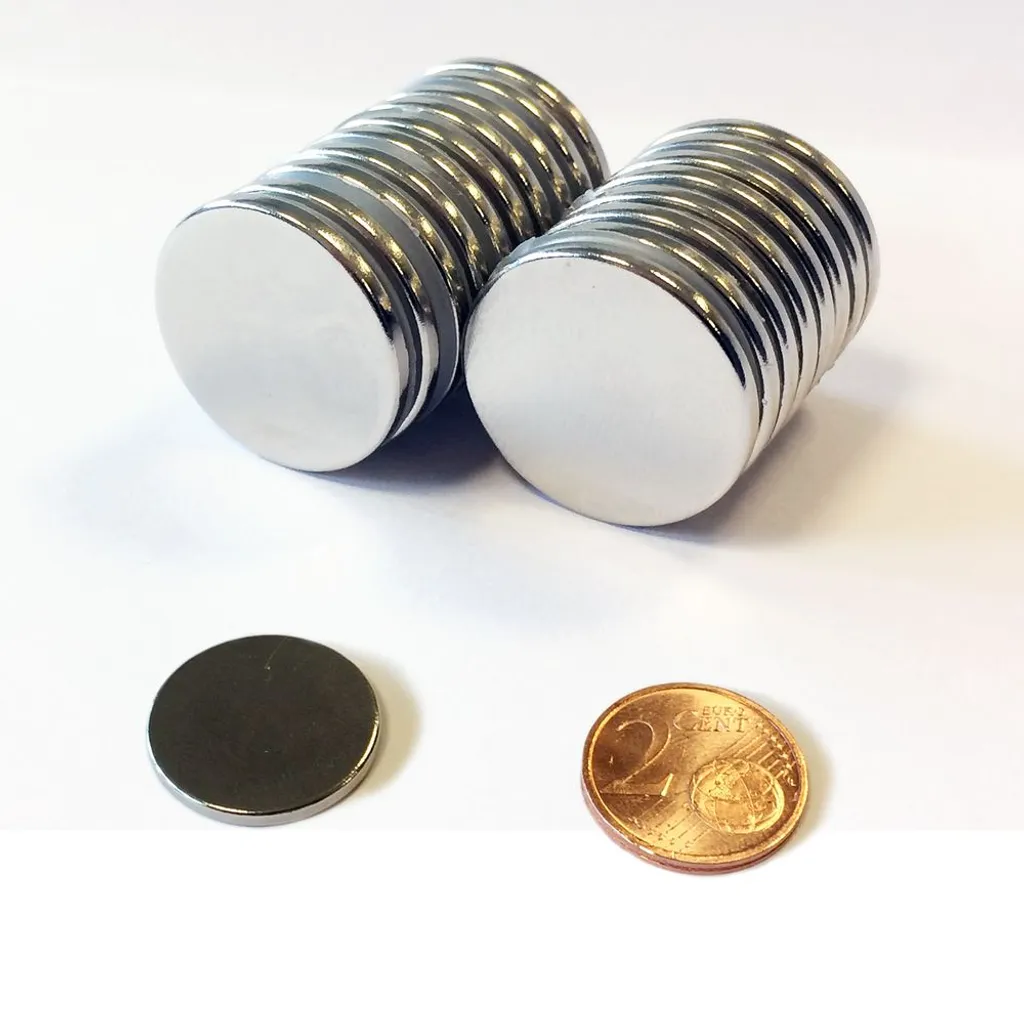 Neodym Magnete - extra stark für unsere Memoboards, Größe:20 Stück